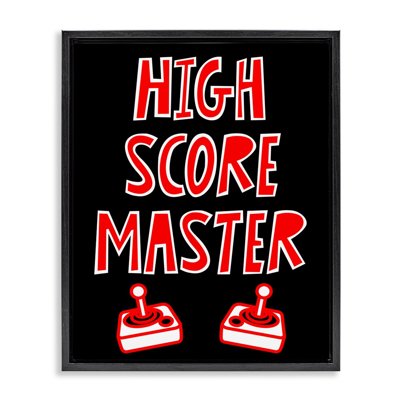 Stupell Industries High Score Master Gamer Floating Frame, design by Marcus Prime